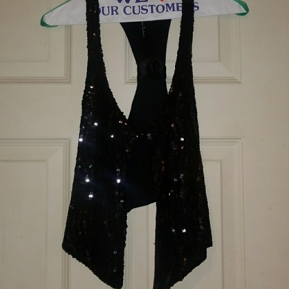 Sequin vest